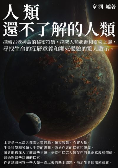 人類還不了解的人類:探索古老神話的秘密符碼, 探究人類起源和靈魂之謎, 尋找生命的深層意義和瀕死體驗的驚人啟示。 出版公司:千華駐科技 作者:章潤 類型:人文社會-文化風俗人類 EPUB電子書 繁體中文版