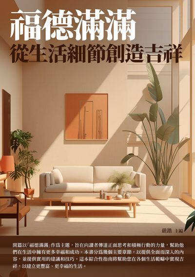 福德滿滿:從生活細節創造吉祥 出版公司:崧博出版 作者:嚴鍇 類型:宗教心靈-成長勵志 EPUB電子書 繁體中文版