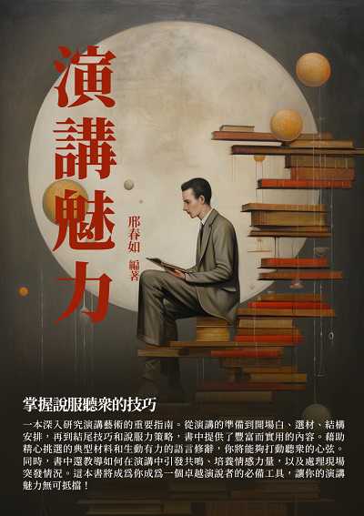 演講魅力:掌握說服聽眾的技巧 出版公司:千華駐科技 作者:邢春如 類型:財經商管-人際溝通 EPUB電子書 繁體中文版