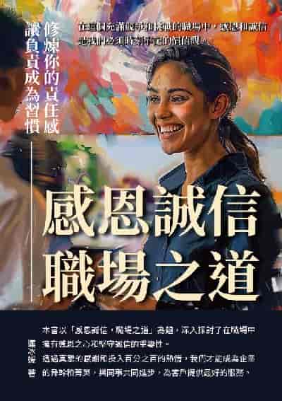 感恩誠信, 職場之道:修煉你的責任感, 讓負責成為習慣 出版公司:千華駐科技 作者:遲冰媛 類型:財經商管-生涯規劃 EPUB電子書 繁體中文版
