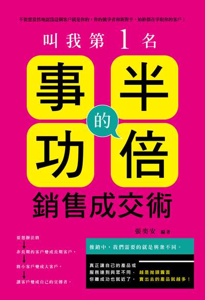 叫我第1名:事半功倍的銷售成交術 出版公司:大拓文化出版永續圖書總經銷 作者:張奕安 類型:財經商管-廣告行銷公關 EPUB電子書 繁體中文版