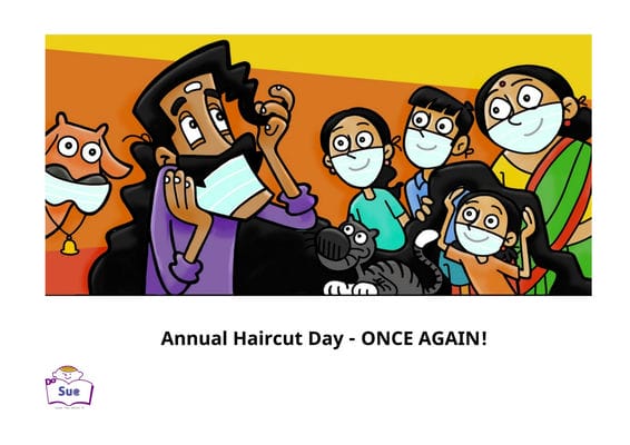 Annual Haircut Day - ONCE AGAIN![有聲書] 出版公司:好書多教育科技有限公司 作者:Rohini Nilekani 類型:親子童書-兒童繪本 有聲書(含PDF電子書) 英文版