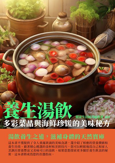 養生湯飲:多彩菜品與海鮮珍饈的美味秘方 出版公司:千華駐科技 作者:健康生活圖書委會 類型:醫藥養生-健康食療 EPUB電子書 繁體中文版