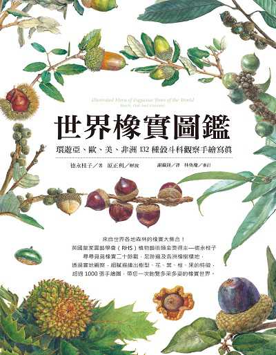 世界橡實圖鑑:環遊亞、歐、美、非洲132種殼斗科觀察手繪寫真 作者:永桂子 類型:科學科普-動植物 EPUB電子書 繁體中文版