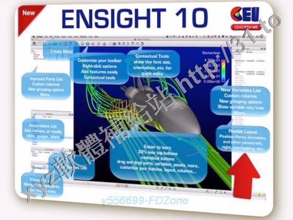 CEI ENSIGHT GOLD v10.0.1a 英文正式版(科學工程可視化虛擬系統軟體)
