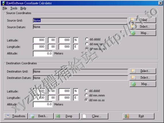 Eye4Software Coordinate Calculator v3.2.12.322 英文正式版(坐標計算器軟體)