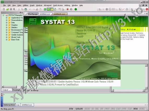 SYSTAT v13.1 x64 英文正式版(繪圖探索與分析資料軟體)