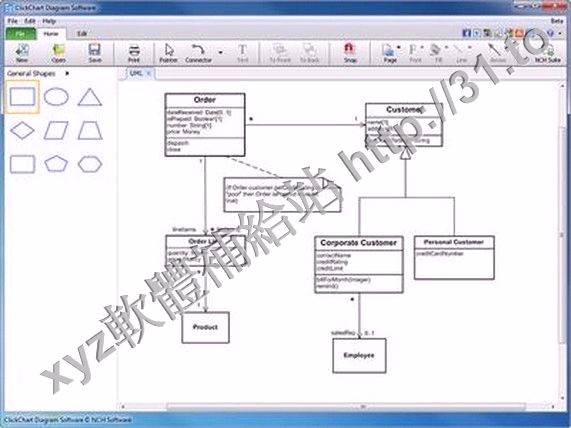 NCH ClickCharts Pro v2.03 英文正式版(流程圖軟體)