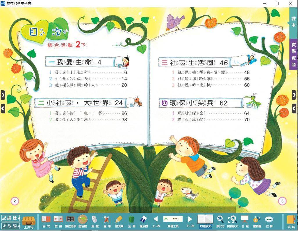 108學年下學期 國小 翰林版 綜合活動電子書 2年級(含課本)教學光碟DVD版