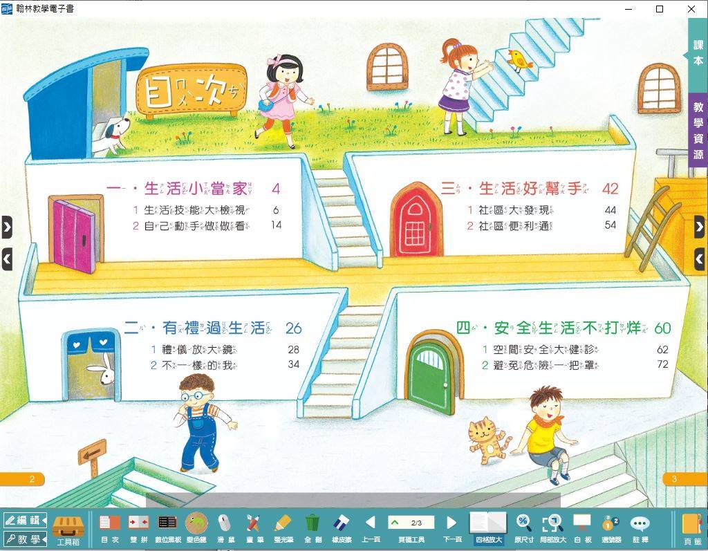 108學年下學期 國小 翰林版 綜合活動電子書 3年級(含課本)教學光碟DVD版