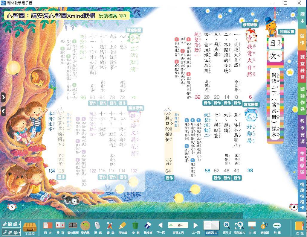 108學年下學期 國小 翰林版 國語電子書 2年級(含課本、習作含解答、課堂練習、國語作卷)教學光碟DVD版(2片裝)