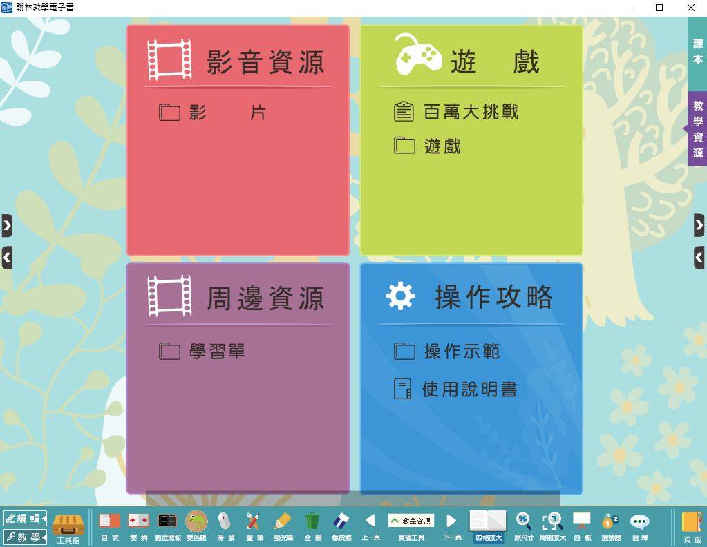108學年下學期 國小 翰林版 健康與體育電子書 4年級(含課本)教學光碟DVD版