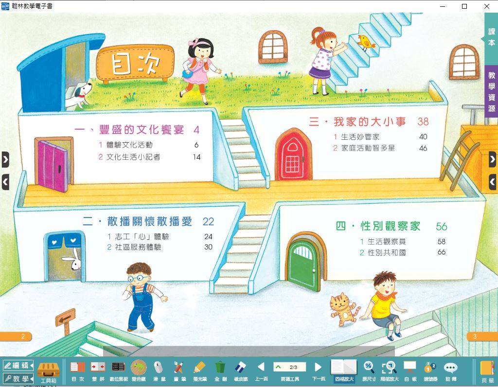 109學年上學期 國小 翰林版 綜合活動電子書 4年級(含課本)教學光碟