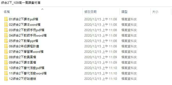 109學年下學期 國中 南一版 綜合活動備課素材庫 2年級(含教具圖檔、課本、備課用書)教學光碟