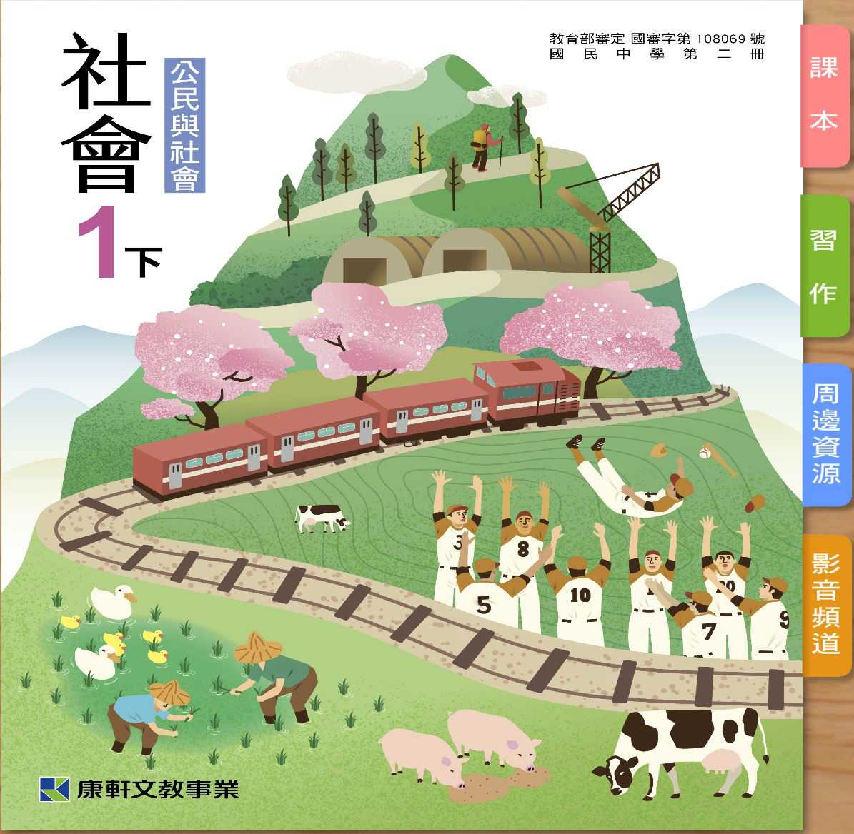 109學年下學期 國中 康軒版 公民電子書 1年級(含課本、習作含解答、教學資源)教學光碟