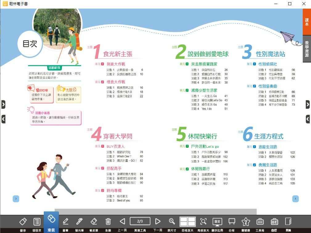 109學年下學期 國中 翰林版 綜合活動電子書 2年級(含課本、教學資源)教學光碟