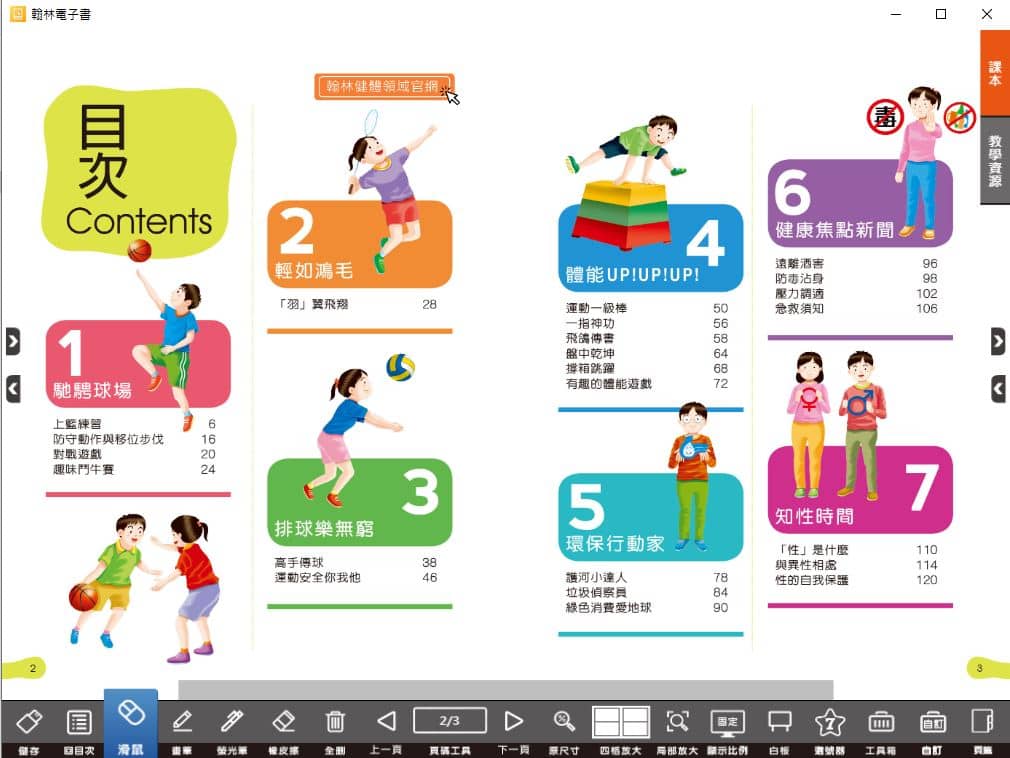 110學年上學期 國小 翰林版 健康與體育電子書 6年級(含課本、教學資源)教學光碟