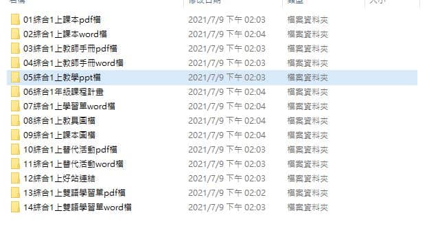 110學年上學期 國中 南一版 綜合活動備課素材庫 1年級(含教具圖檔、課本、教師手冊)教學光碟