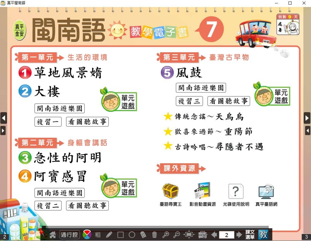 110學年上學期 國小 真平 閩南語電子書 第7冊(含課本、教學資源)教學光碟