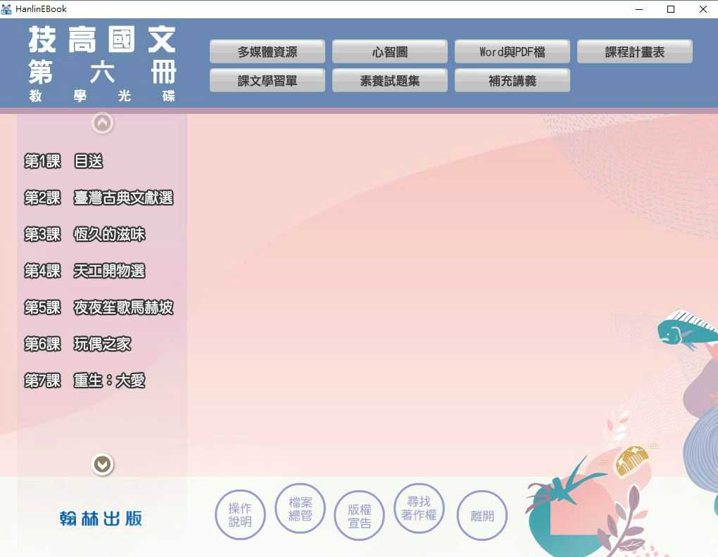 110學年下學期 技術高中 翰林版 國文科 3年級 教學光碟