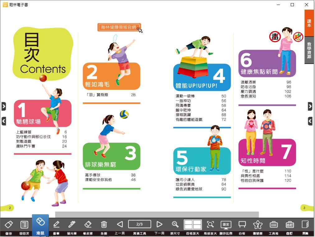 111學年上學期 國小 翰林版 健康與體育電子書 6年級(含課本、教學資源)教學光碟