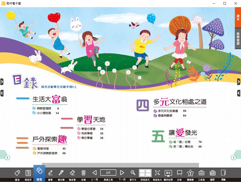111學年上學期 國小 翰林版 綜合活動電子書 6年級(含課本)教學光碟