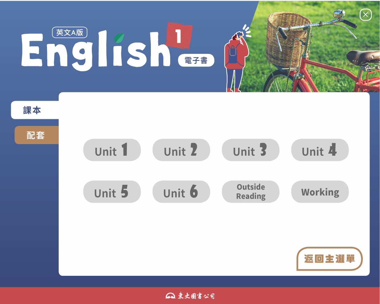 111學年上學期 技術高中 三民東大版 英文科 1(A) 電子書 教學光碟