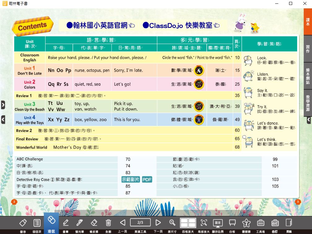 111學年下學期 國小 翰林版 英語電子書 Hooray 第4冊(含課本、習作含解答) 教學光碟
