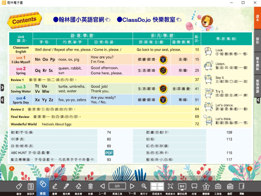 111學年下學期 國小 翰林版 英語電子書 Hooray Phonics 第2冊(含課本、習作含解答) 教學光碟