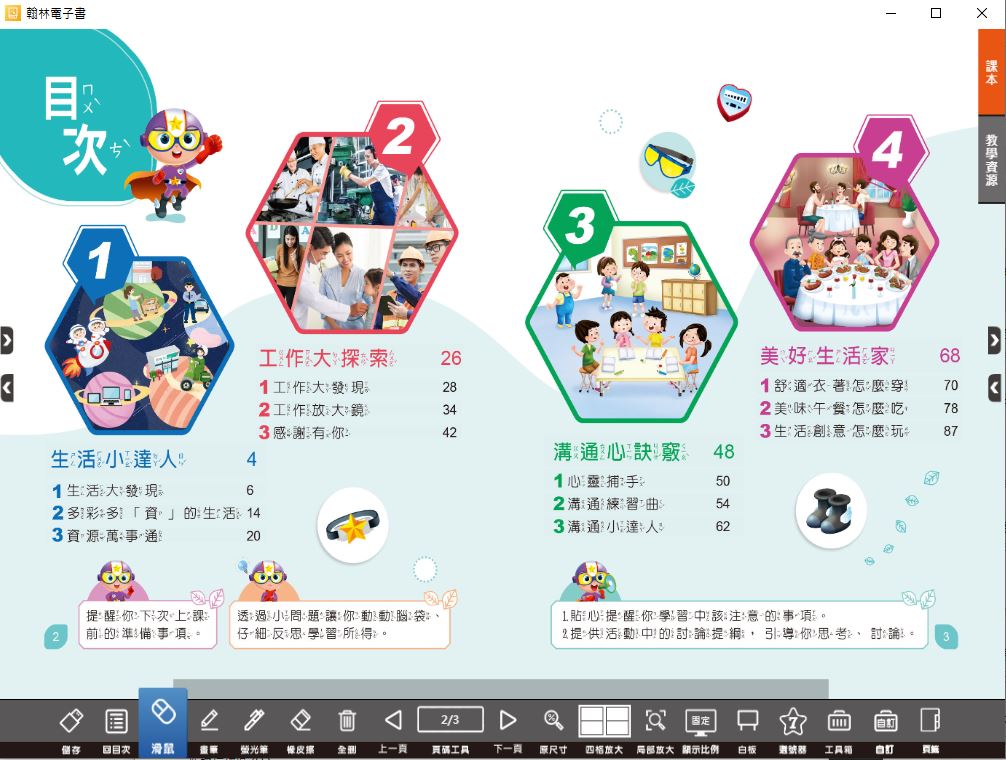 111學年下學期 國小 翰林版 綜合活動電子書 4年級(含課本)教學光碟