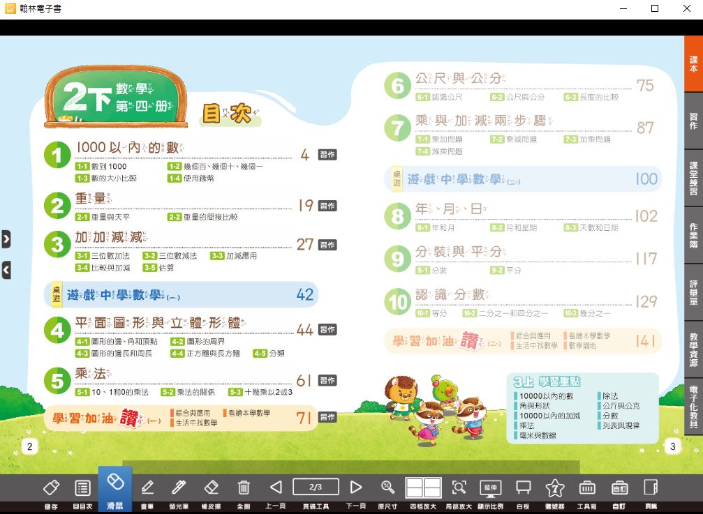 111學年下學期 國小 翰林版 數學電子書 2年級(含課本、習作含解答、課堂練習、數學作卷)教學光碟(2片裝)