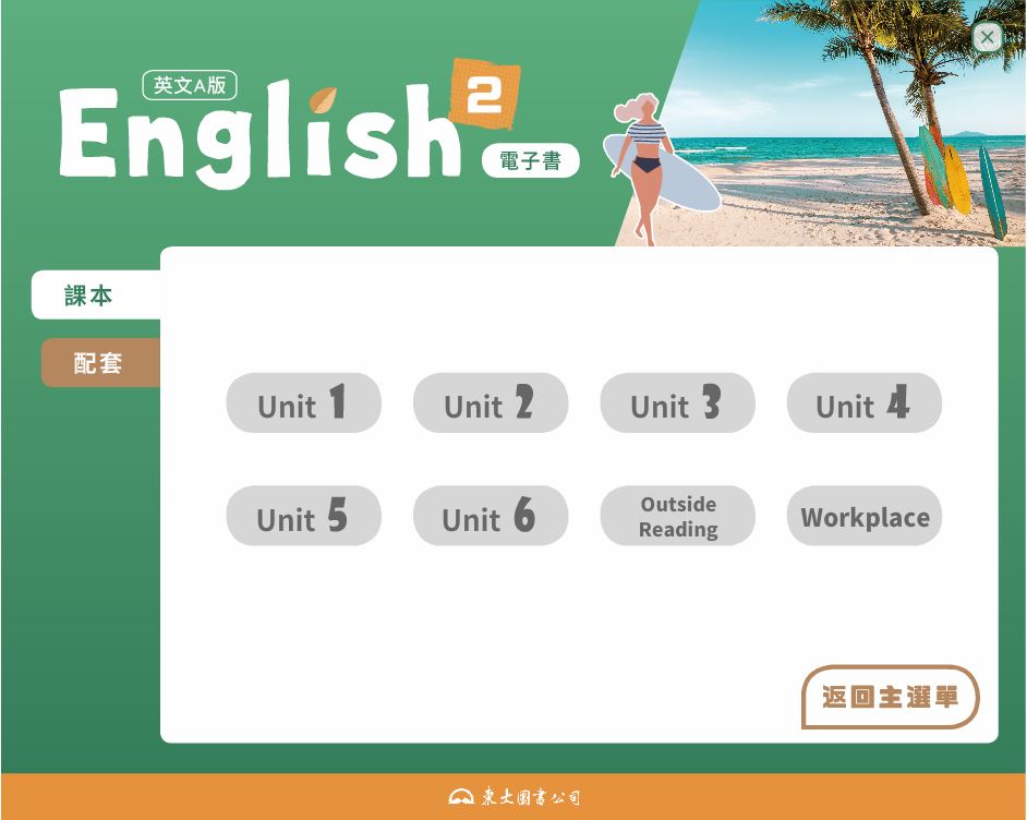 111學年下學期 技術高中 三民東大版 英文科 2(A) 電子書 教學光碟