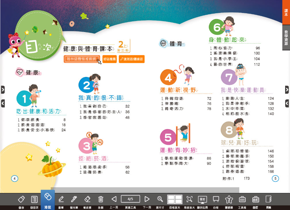 112學年上學期 國小 翰林版 健康與體育電子書 2年級(含課本、教學資源)教學光碟