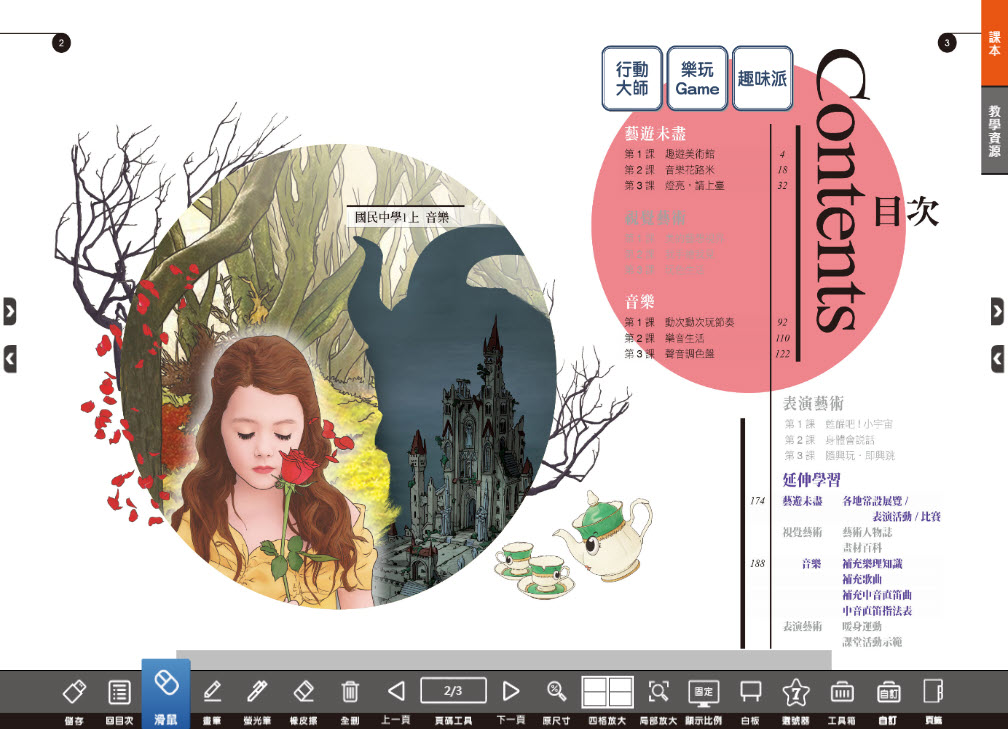 112學年上學期 國中 翰林版 藝術(音樂)電子書 1年級(含課本、教學資源)教學光碟