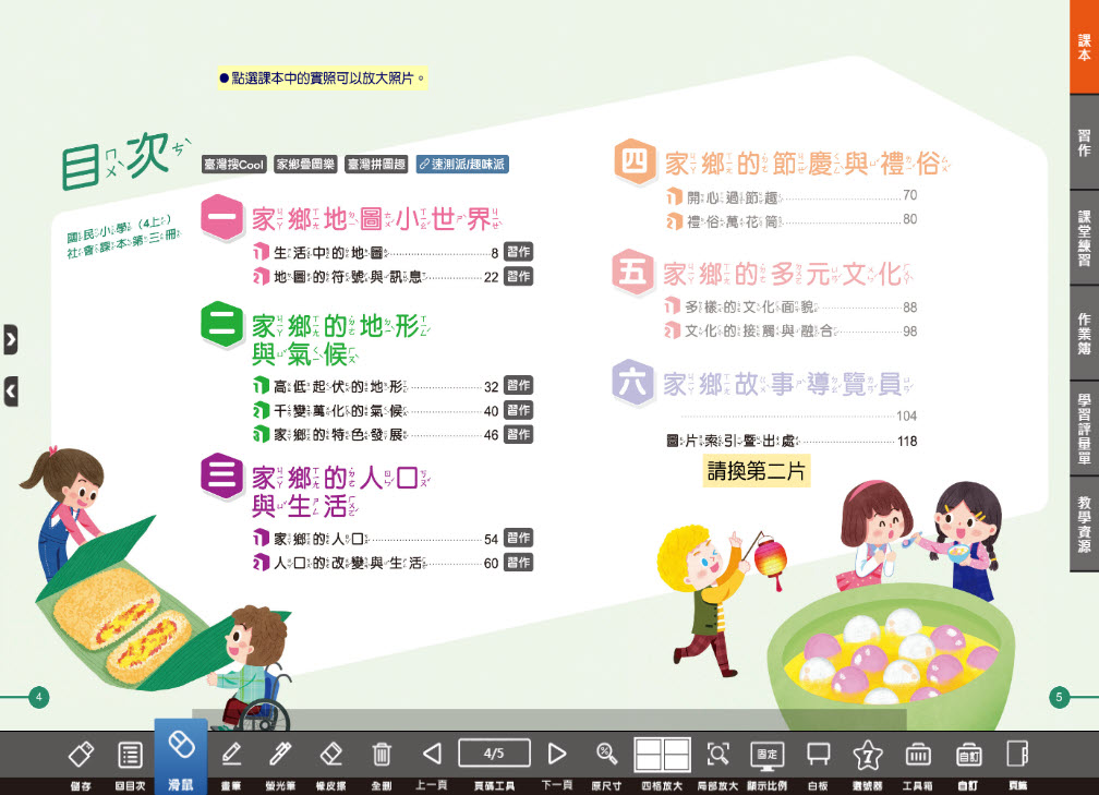 112學年上學期 國小 翰林版 社會電子書 4年級(含課本、習作含解答、課堂練習、作業簿含解答、學習評量單)教學光碟(2片裝)