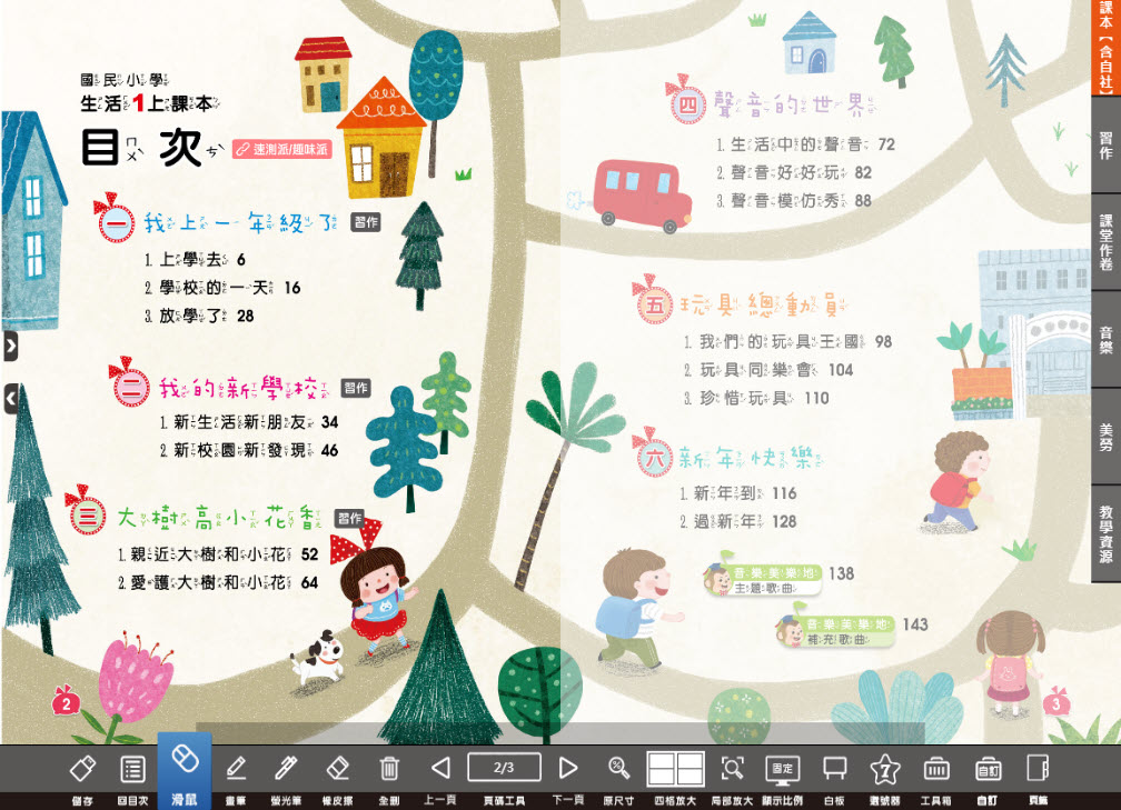 112學年上學期 國小 翰林版 生活電子書 1年級(含課本、習作含解答、課堂作卷)教學光碟(2片裝)