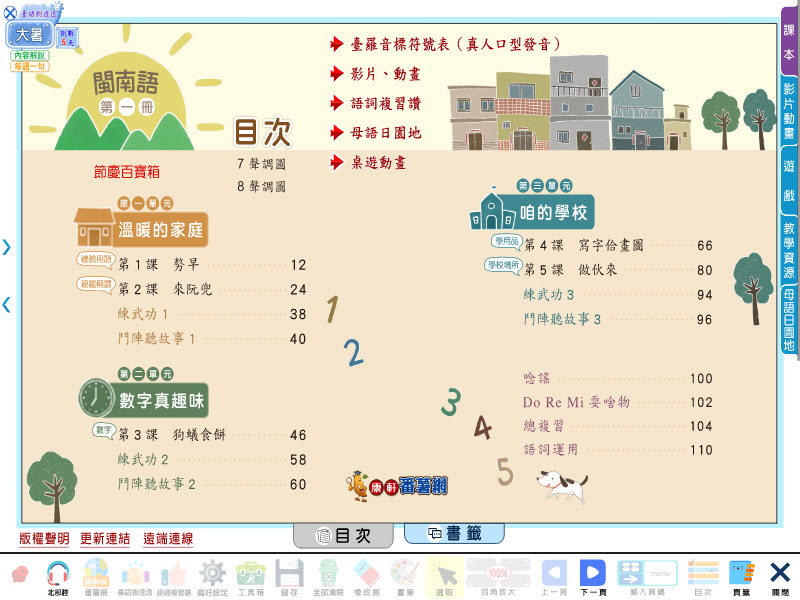 112學年上學期 國小 康軒版 閩南語電子書 第1冊(含課本、教學資源)教學光碟