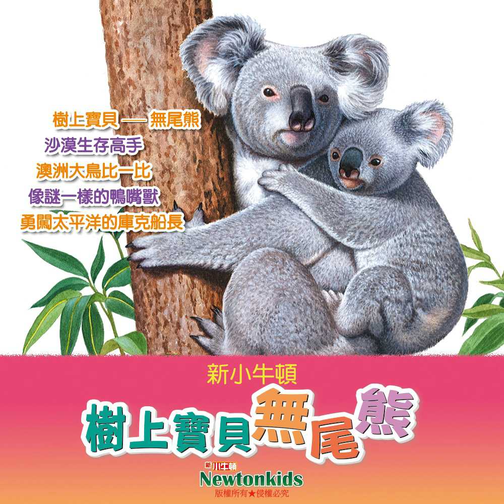 樹上寶貝－－無尾態(有聲書) 作者:Newtonkids 出版公司:好頭腦 語音教學 中文發音 繁體中文版(DVD版)