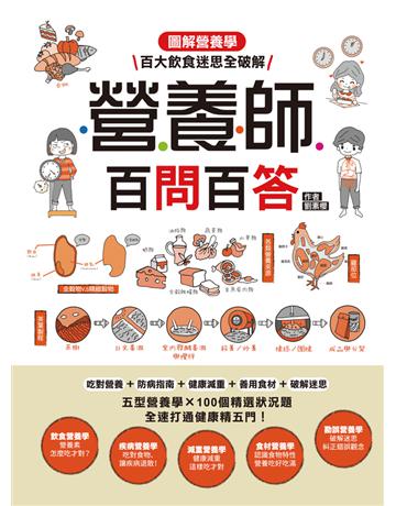 營養師百問百答：圖解營養學．百大飲食迷思全破解！ 出版公司:和平國際文化 作者:劉素櫻 類型:醫學保健-護理 保健 PDF電子書 繁體中文版