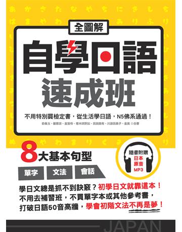 全圖解自學日語速成班：不用特別買檢定書，從生活學日語，N5佛系通過！ 出版公司:漢宇國際文化 作者:俞長玉、劉恩京、金宣伶、青木 野加、田淵美有、川原田典子、金英 類型:語言-日文 PDF電子書 繁體中文版