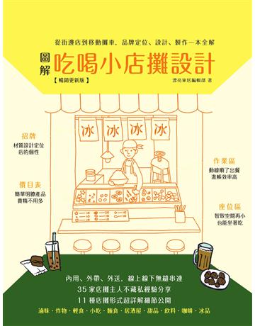圖解吃喝小店攤設計【暢銷更新版】：從街邊店到移動攤車，品牌定位、設計、製作一本全解 出版公司:麥浩斯 作者:漂亮家居編輯部 類型:建築設計-室內設計 EPUB電子書 繁體中文版