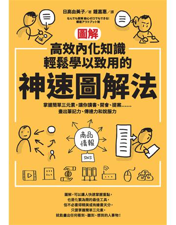【圖解】高效內化知識、輕鬆學以致用的神速圖解法:掌握簡單三元素,讓你讀書、開會、提案 畫出筆記力、傳達力和說服力 出版公司:采實文化事業 作者:日高由美子 類型:教育-學習方法 PDF電子書 繁體中文版