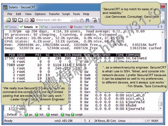 VanDyke SecureCRT v7.3.1.685 英文正式版(終端仿真軟體)